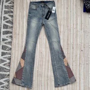 Driftwood brand flare jeans